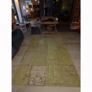 Teppich Patchwork Grün, Größe 200 x 300 cm