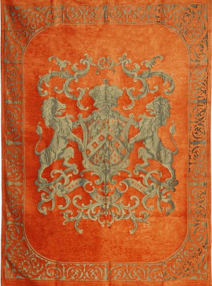Decke, Plaid, Farbe orange, Größe 175 x 235 cm