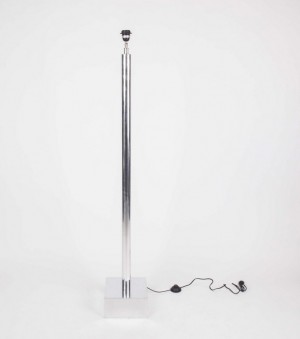 Lampenfuß für eine Stehlampe, Farbe Silber, Höhe 153 cm