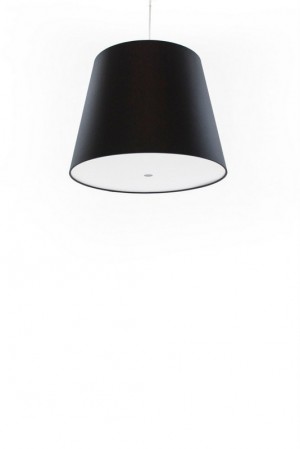 Pendelleuchte, Lampenschirm schwarz, moderne Pendellampe in sechs verschiedenen Farben, Ø 39 cm