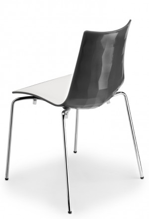 Design Stuhl, Kunststoff in vier Farben