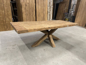 Esstisch Altholz, Tisch Massivholz Naturholz-Farbe, Breite 230 cm