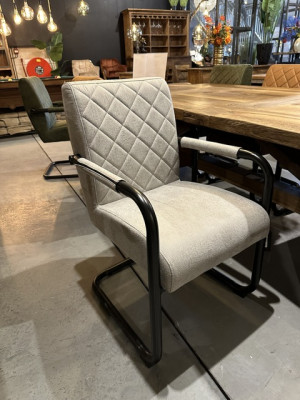Stuhl taupe-grau, Stuhl Industriedesign taupe