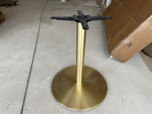 Tischfuß Gold Metall, Tischgestell Metall Gold, Durchmesser 60 cm