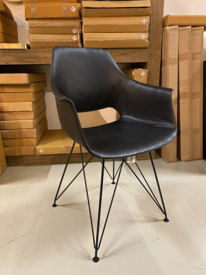 Stuhl schwarz, Stuhl modern Metall Gestell