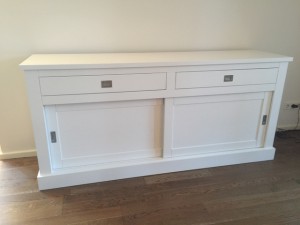 Sideboard weiß im Landhausstil, Anrichte weiß, Breite 160 cm