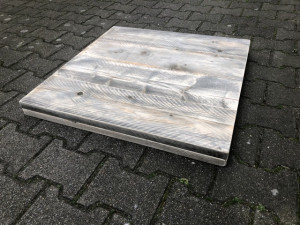 Tischplatte Holz massiv, massive Holztischplatte, Bistrotisch Platte Maße 70x70 cm