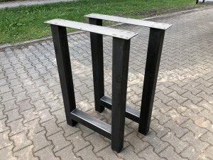 2er Set, Bartisch-Gestell Metall, Tischgestell Bar Metall, Stehtisch-Gestell Metall, Höhe 100 cm