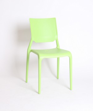 Design Stuhl Kunststoff grün
