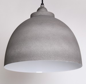 Moderne Pendelleuchte, Farbe grau-weiß, Ø 45 cm