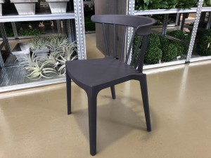 Gartenstuhl grau Kunststoff, Stuhl grau Kunststoff