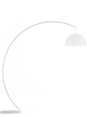 Design - Bogenleuchte mit einem Lampenschirm,  Stehlampe, Lampenschirm Ø 52 cm