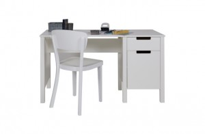 Schreibtisch weiß, Schreibtisch Massivholz weiß, Tisch weiß Holz 