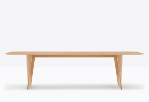 Design  Esstisch Farbe taupe Tisch taupe, Länge 240-360 cm