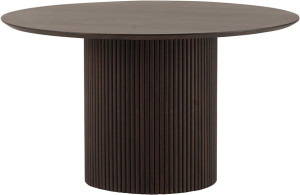 Esstisch braun braun,  Tisch braun rund Massivholz, runder Tisch Tischplatte Massivholz,  Durchmesser 140 cm