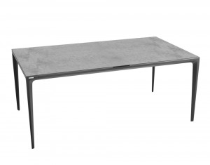 Tisch Silber-grau Tischplatte Keramik,  Esstisch Keramik Tischplatte, Breite 180 cm