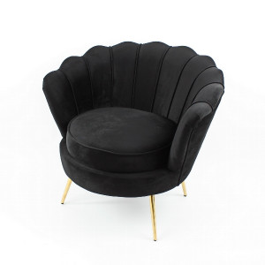 Sessel rund schwarz, Sessel gepolstert schwarz