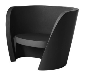 Gartensessel schwarz Kunststoff, Sessel schwarz Kunststoff, Outdoor Sessel schwarz