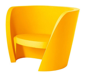 Gartensessel gelb Kunststoff, Sessel gelb Kunststoff, Outdoor Sessel gelb