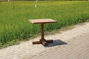 Bistrotisch Teakholz, Tisch quadratisch Teak, Bistrotisch Holz Teak, Maße 75x75 cm