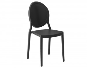 Stuhl schwarz stapelbar, Stuhl Kunststoff schwarz