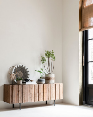 Sideboard Massivholz, Sideboard braun, Breite 180 cm