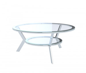Glastisch rund, Couchtisch rund, runder Couchtisch Glas Tischplatte,  Durchmesser 90 cm