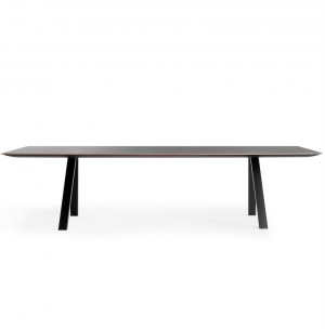 Tisch schwarz , Esstisch schwarz, Konferenztisch schwarz, Länge 300 cm