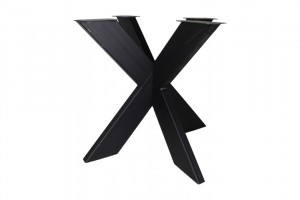 Tischgestell schwarz Metall Industriedesign, Metall Tischgestell für Esstisch Industrie Metall, Breite 90 cm