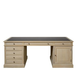 Schreibtisch Eiche massiv, Tisch Massivholz, Breite 200 cm