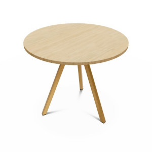 Esstisch rund Eiche, runder Esstisch Naturholz rund, Tisch rund, Durchmesser 70-100 cm