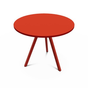 Tisch rund rot, Esstisch rot rund, runder Tisch rot, Durchmesser 70-100 cm