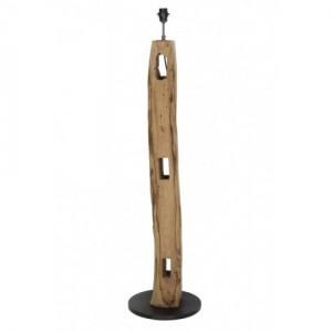 Lampenfuß braun antik für eine Stehlampe, Stehleuchte aus Holz, Höhe 130 cm