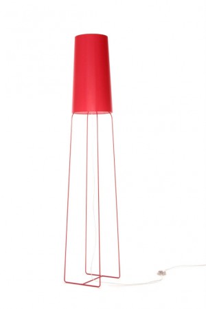 Stehleuchte rot, moderne Stehlampe in zwölf verschiedenen Farben