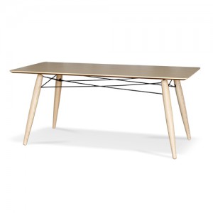 Tisch modern aus Esche Holz Metall 180 x 90