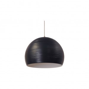 Moderne Hängeleuchte Lampenschirm aus Aluminium, Hängelampe Farbe schwarz, Durchmesser 50 cm