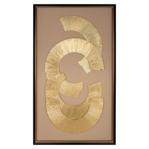 Bild Gold, Wandbild Gold, Maße 145x85 cm